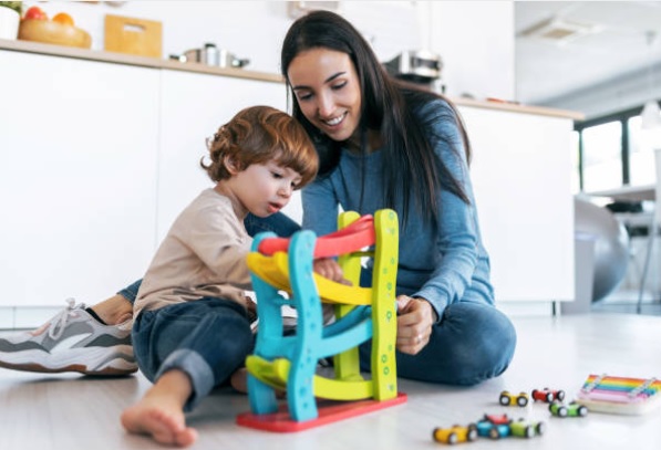 Illustration accompanying everyday toddler care tasks