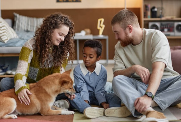 Illustration accompanying family adjustment after child adoption