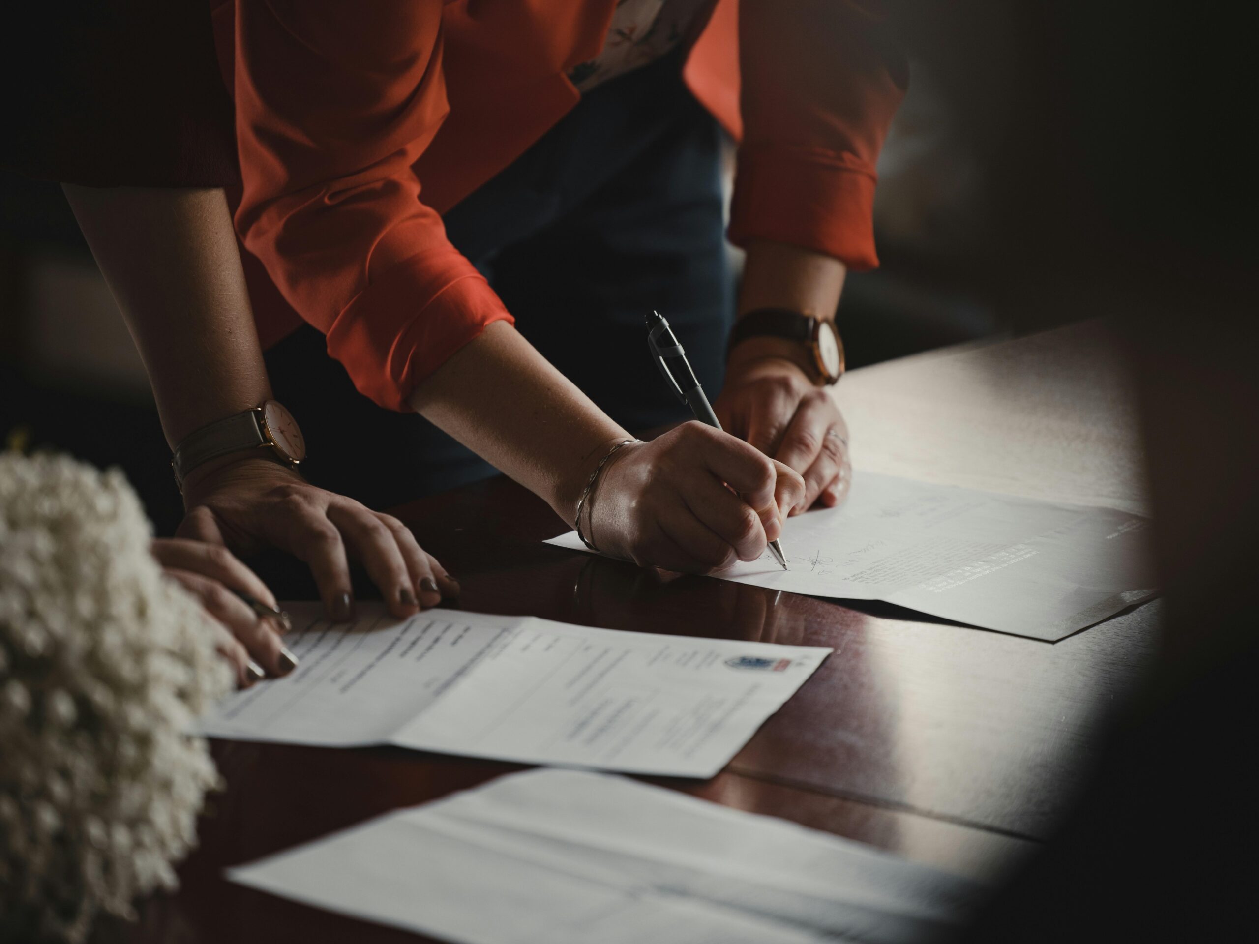 Illustration accompanying adoption paperwork organization
