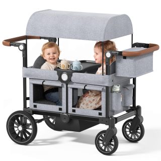 Kinder King Folding Wagon Stroller for 2 Kids Review 2026